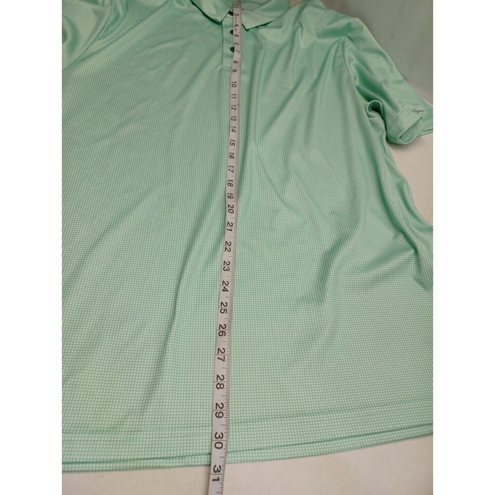 Ben Hogan Performance Polo Shirt Green Men's XL Golf Casual Plaid Athletic wear - Picture 9 of 10